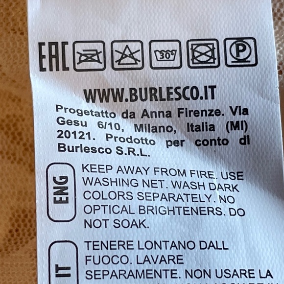 Burlesco Long line Vintage High Waisted Panties Made in Milan Italy size 24"-38" - Picture 2 of 12